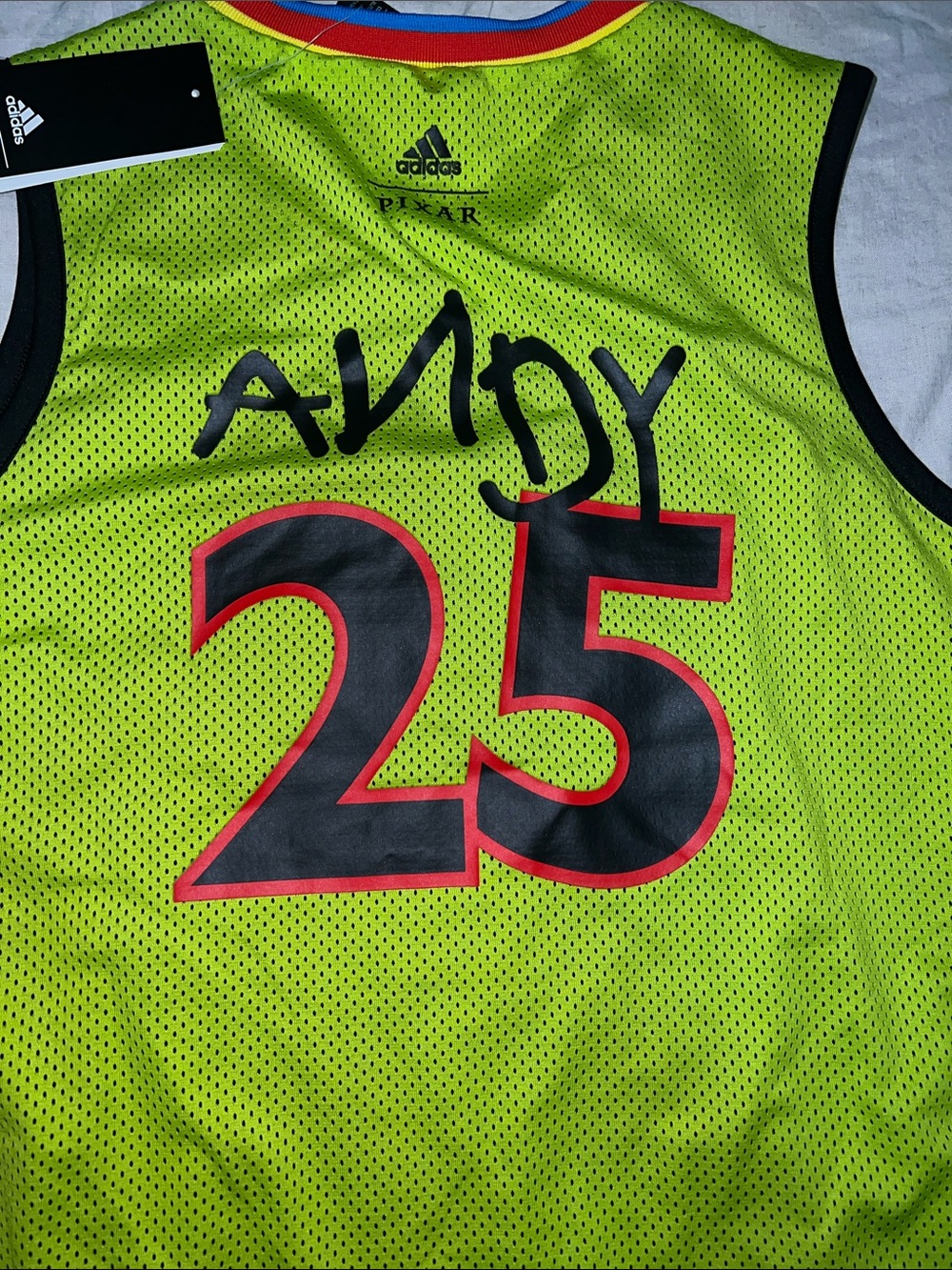 adidas Black Jersey with Green Rex & Purple Trim - Picture 7 of 7